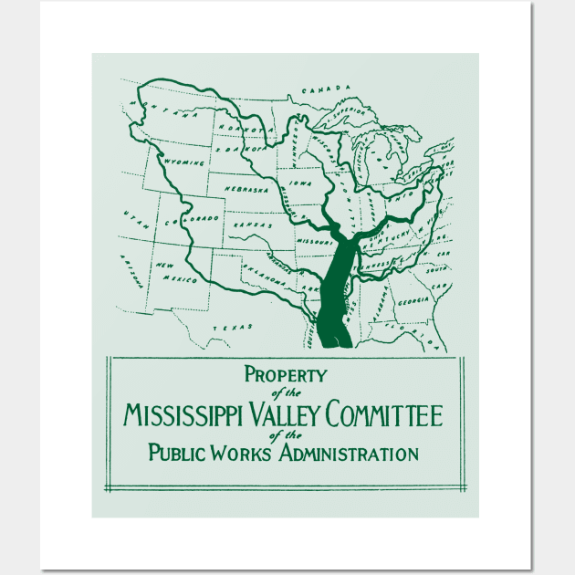 1933 Mississippi Valley Committee Wall Art by historicimage